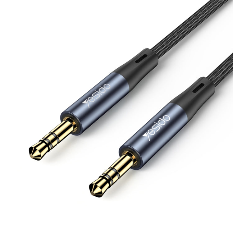 Yesido YAU39 3.5mm Male to 3.5mm Male AUX Audio Adapter Cable(Black) - Video & Audio Cable by Yesido | Online Shopping South Africa | PMC TechLife | Buy Now Pay Later Mobicred