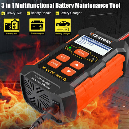 KONNWEI KW520 12V / 24V 3 in 1 Car Battery Tester with Detection & Repair & Charging Function(US Plug) - Code Readers & Scan Tools by KONNWEI | Online Shopping South Africa | PMC Jewellery