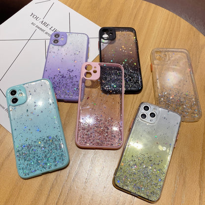 For iPhone 13 Pro Max Starry Gradient Glitter Powder TPU Phone Case(Black) - iPhone 13 Pro Max Cases by PMC Jewellery | Online Shopping South Africa | PMC Jewellery