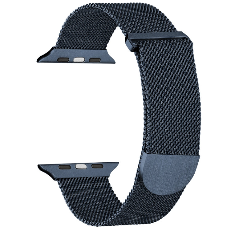 For Apple Watch Ultra 49mm Milanese Metal Magnetic Watch Band(Midnight Blue) - Watch Bands by PMC Jewellery | Online Shopping South Africa | PMC Jewellery