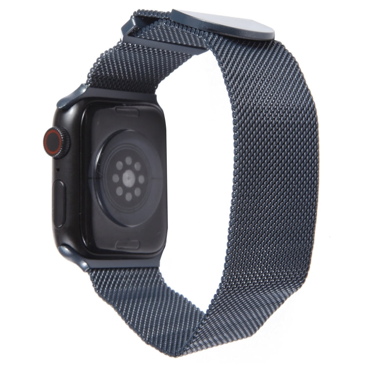 For Apple Watch Ultra 49mm Milanese Metal Magnetic Watch Band(Midnight Blue) - Watch Bands by PMC Jewellery | Online Shopping South Africa | PMC Jewellery