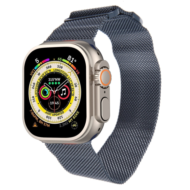 For Apple Watch Ultra 49mm Milanese Metal Magnetic Watch Band(Midnight Blue) - free shipping - PMC TechLife - Order now!
