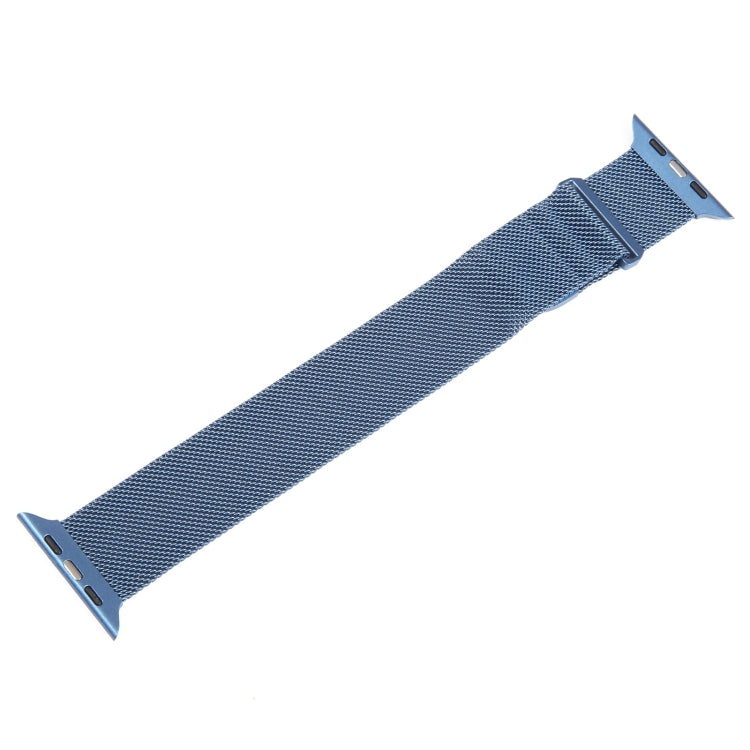 For Apple Watch Ultra 49mm Milanese Metal Magnetic Watch Band(Blue) - Watch Bands by PMC Jewellery | Online Shopping South Africa | PMC Jewellery