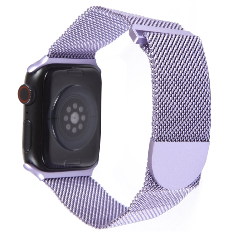 For Apple Watch Ultra 49mm Milanese Metal Magnetic Watch Band(Lavender Purple) - Watch Bands by PMC Jewellery | Online Shopping South Africa | PMC Jewellery