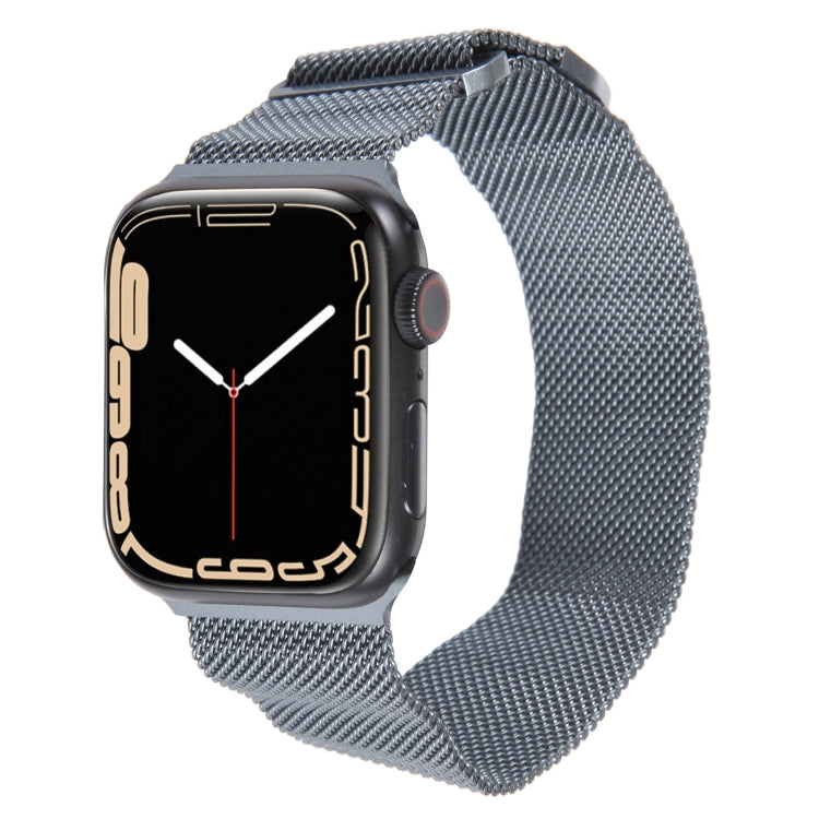 For Apple Watch 8 41mm Milanese Metal Magnetic Watch Band(Space Grey) - Watch Bands by PMC Jewellery | Online Shopping South Africa | PMC Jewellery