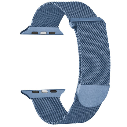 For Apple Watch 8 41mm Milanese Metal Magnetic Watch Band(Blue) - Watch Bands by PMC Jewellery | Online Shopping South Africa | PMC Jewellery