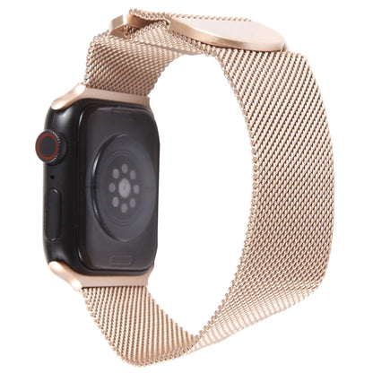 For Apple Watch 8 41mm Milanese Metal Magnetic Watch Band(Retro Gold) - Watch Bands by PMC Jewellery | Online Shopping South Africa | PMC Jewellery