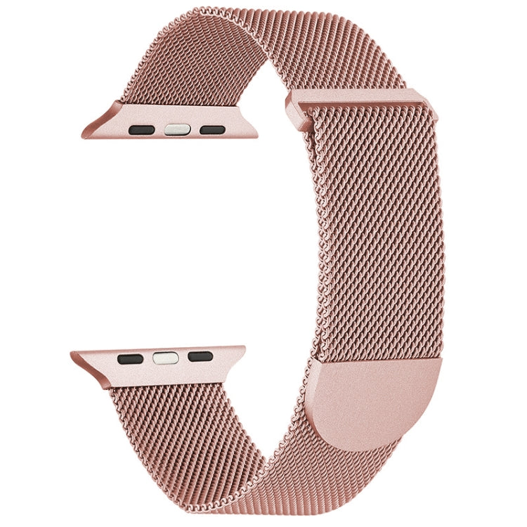 For Apple Watch 8 41mm Milanese Metal Magnetic Watch Band(Pink) - Watch Bands by PMC Jewellery | Online Shopping South Africa | PMC Jewellery