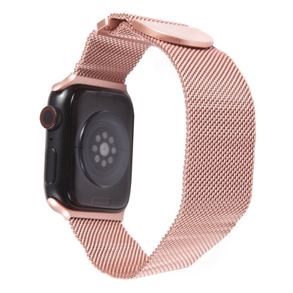 For Apple Watch 8 41mm Milanese Metal Magnetic Watch Band(Pink) - Watch Bands by PMC Jewellery | Online Shopping South Africa | PMC Jewellery