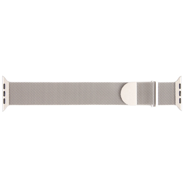 For Apple Watch 8 45mm Milanese Metal Magnetic Watch Band(Starlight) - Watch Bands by PMC Jewellery | Online Shopping South Africa | PMC Jewellery