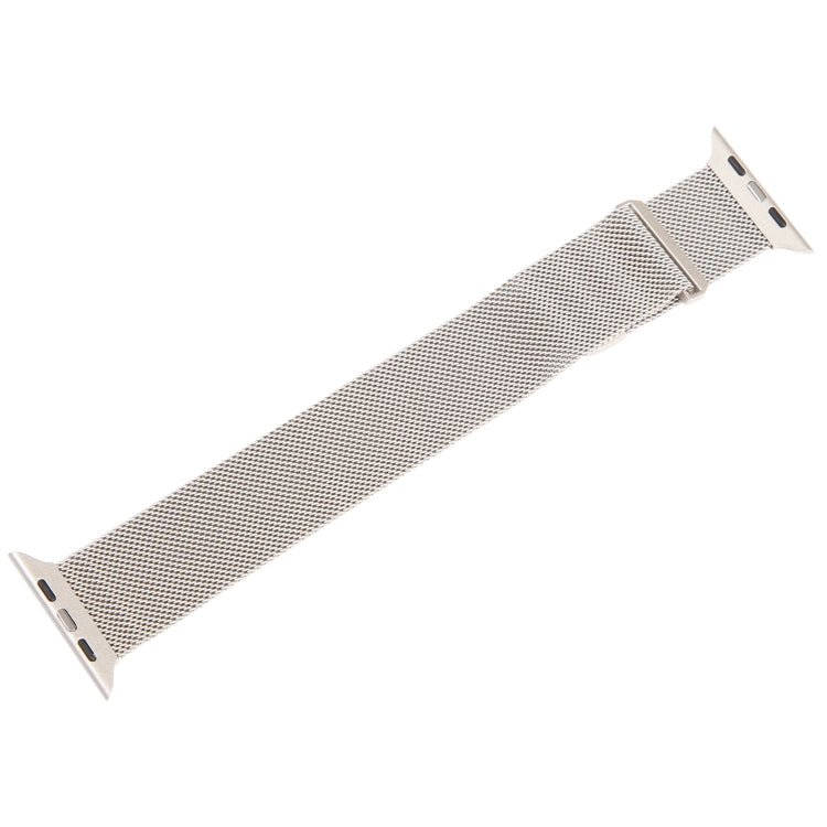 For Apple Watch 8 45mm Milanese Metal Magnetic Watch Band(Starlight) - Watch Bands by PMC Jewellery | Online Shopping South Africa | PMC Jewellery