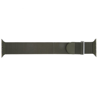 For Apple Watch SE 2022 40mm Milanese Metal Magnetic Watch Band(Army Green) - Watch Bands by PMC Jewellery | Online Shopping South Africa | PMC Jewellery