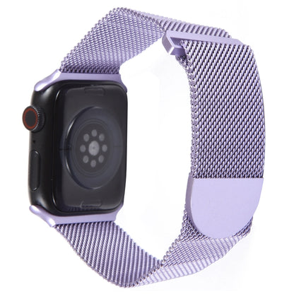 For Apple Watch SE 2022 40mm Milanese Metal Magnetic Watch Band(Lavender Purple) - Watch Bands by PMC Jewellery | Online Shopping South Africa | PMC Jewellery