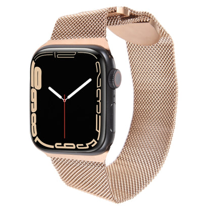 For Apple Watch SE 2022 44mm Milanese Metal Magnetic Watch Band(Rose Gold) - Watch Bands by PMC Jewellery | Online Shopping South Africa | PMC Jewellery