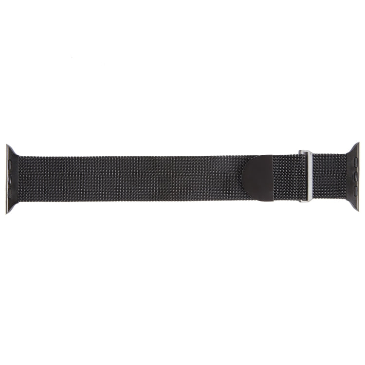 For Apple Watch SE 44mm Milanese Metal Magnetic Watch Band(Black) - Watch Bands by PMC Jewellery | Online Shopping South Africa | PMC Jewellery