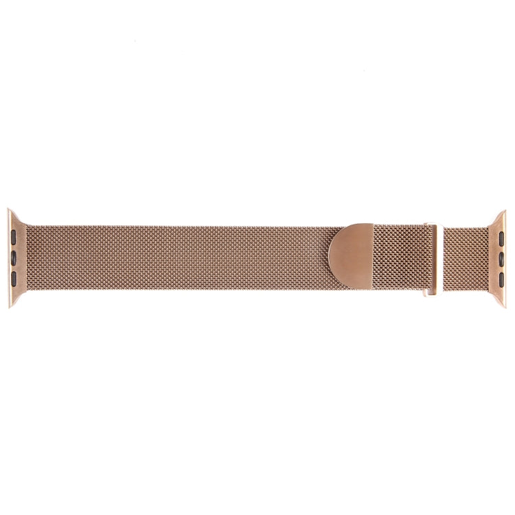 For Apple Watch SE 44mm Milanese Metal Magnetic Watch Band(Rose Gold) - Watch Bands by PMC Jewellery | Online Shopping South Africa | PMC Jewellery