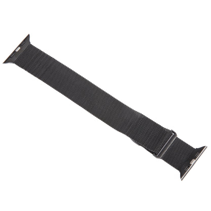 For Apple Watch 6 44mm Milanese Metal Magnetic Watch Band(Black) - Watch Bands by PMC Jewellery | Online Shopping South Africa | PMC Jewellery