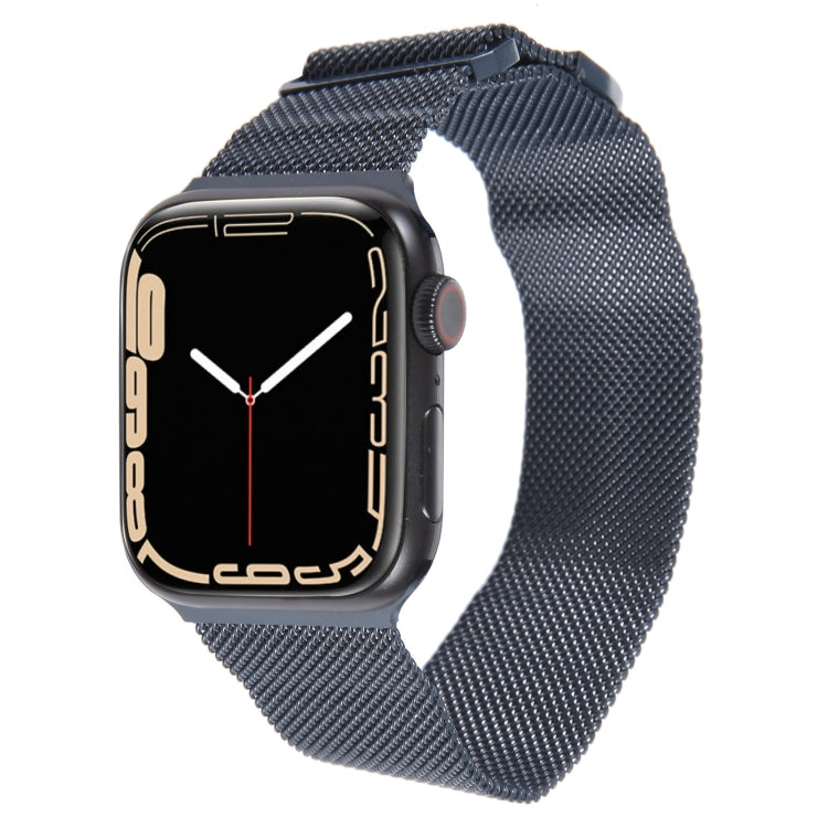 For Apple Watch 5 40mm Milanese Metal Magnetic Watch Band(Midnight Blue) - Watch Bands by PMC TechLife | Online Shopping South Africa | PMC TechLife