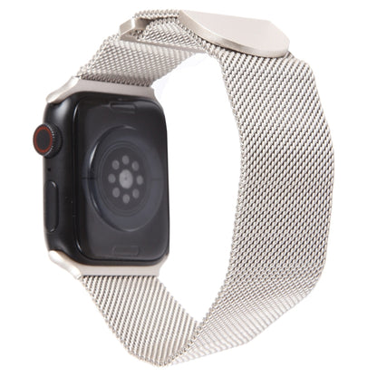 For Apple Watch 5 40mm Milanese Metal Magnetic Watch Band(Starlight) - Watch Bands by PMC Jewellery | Online Shopping South Africa | PMC Jewellery