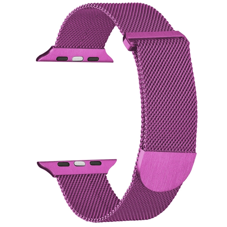 For Apple Watch 5 44mm Milanese Metal Magnetic Watch Band(Purple) - Watch Bands by PMC Jewellery | Online Shopping South Africa | PMC Jewellery