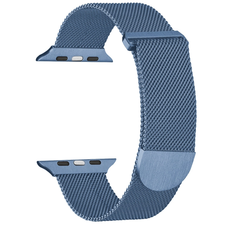 For Apple Watch 4 40mm Milanese Metal Magnetic Watch Band(Blue) - Watch Bands by PMC Jewellery | Online Shopping South Africa | PMC Jewellery