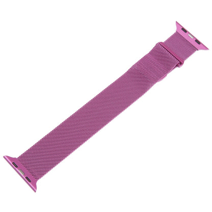 For Apple Watch 3 38mm Milanese Metal Magnetic Watch Band(Purple) - Watch Bands by PMC Jewellery | Online Shopping South Africa | PMC Jewellery