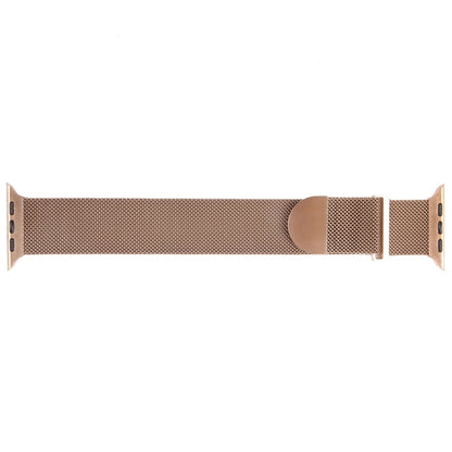 For Apple Watch 3 38mm Milanese Metal Magnetic Watch Band(Rose Gold) - Watch Bands by PMC Jewellery | Online Shopping South Africa | PMC Jewellery