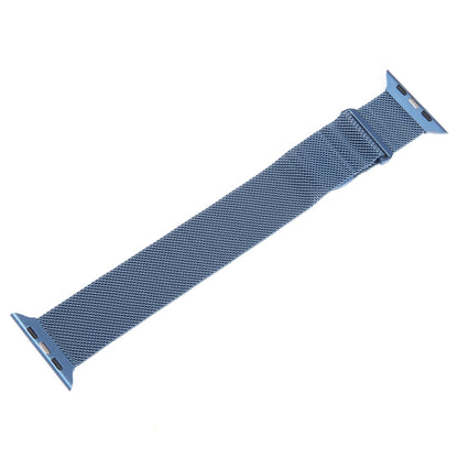 For Apple Watch 3 42mm Milanese Metal Magnetic Watch Band(Blue) - Watch Bands by PMC Jewellery | Online Shopping South Africa | PMC Jewellery