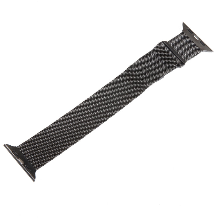 For Apple Watch 2 38mm Milanese Metal Magnetic Watch Band(Gunmetal) - Watch Bands by PMC Jewellery | Online Shopping South Africa | PMC Jewellery