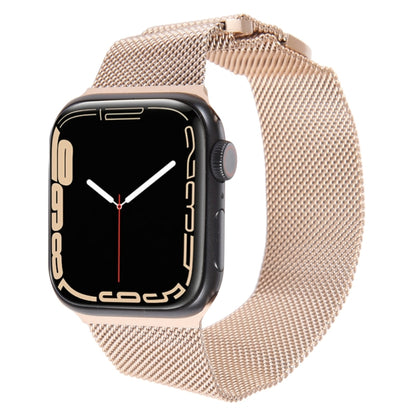 For Apple Watch 42mm Milanese Metal Magnetic Watch Band(Rose Gold) - Watch Bands by PMC Jewellery | Online Shopping South Africa | PMC Jewellery