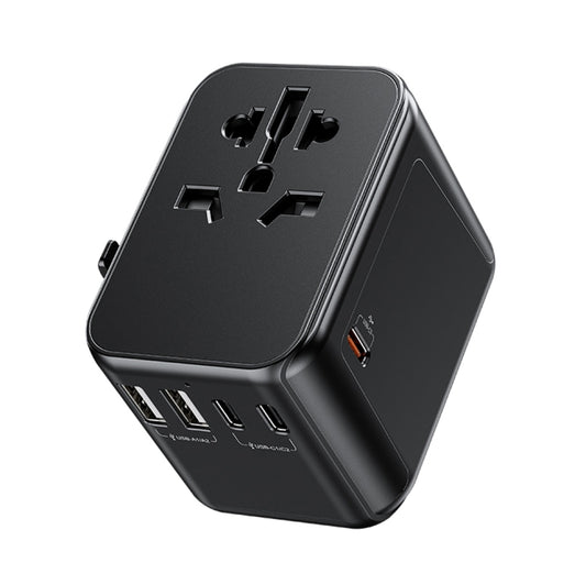 WK WP-U03 30W Multi Plug Travel Charger(Black) - International Plug Adaptor by WK | Online Shopping South Africa | PMC Jewellery
