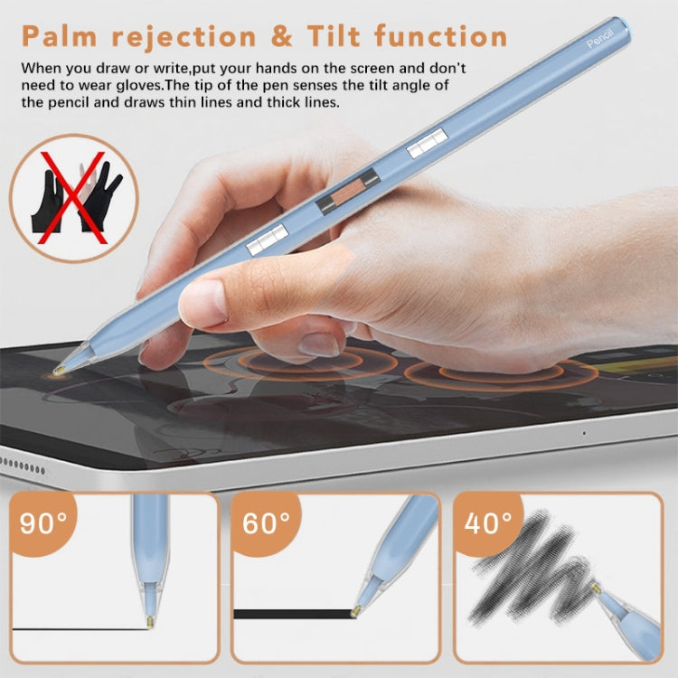 P10s Transparent Case Wireless Charging Stylus Pen for iPad 2018 or Later(Green) - Stylus Pen by PMC TechLife | Online Shopping South Africa | PMC TechLife | Buy Now Pay Later Mobicred