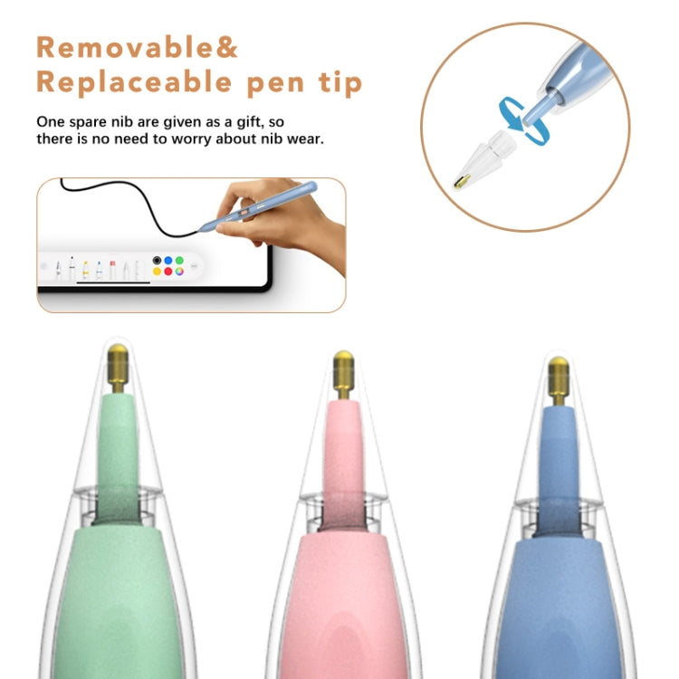 P10s Transparent Case Wireless Charging Stylus Pen for iPad 2018 or Later(Light Green) - Stylus Pen by PMC TechLife | Online Shopping South Africa | PMC TechLife