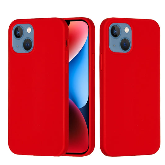 For iPhone 15 Plus Solid Color Silicone Phone Case(Red) - iPhone 15 Plus Cases by PMC Jewellery | Online Shopping South Africa | PMC Jewellery