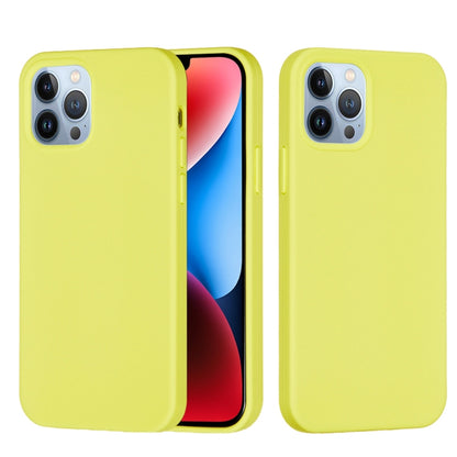 For iPhone 15 Pro Solid Color Silicone Phone Case(Lemon Yellow) - iPhone 15 Pro Cases by PMC Jewellery | Online Shopping South Africa | PMC Jewellery