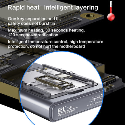 i2C T20 Intelligent Motherboard Middle Layered Heating Platform For iPhone X-13 Series, Plug:US - Repair Platform by PMC Jewellery | Online Shopping South Africa | PMC Jewellery