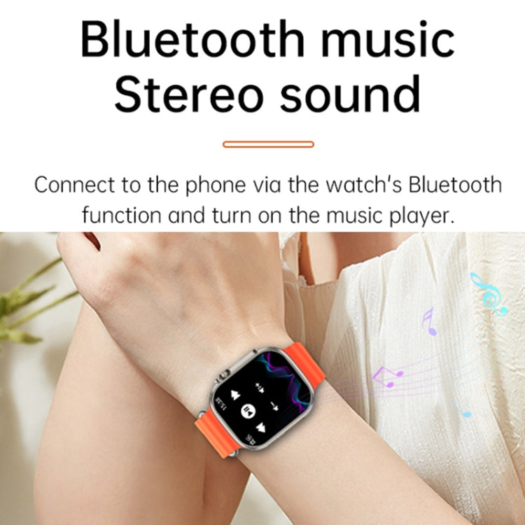WS-E9 Ultra 2.2 inch IP67 Waterproof Silicone Band Smart Watch, Support Heart Rate / NFC(Black) - Smart Watches by PMC TechLife | Online Shopping South Africa | PMC TechLife | Buy Now Pay Later Mobicred