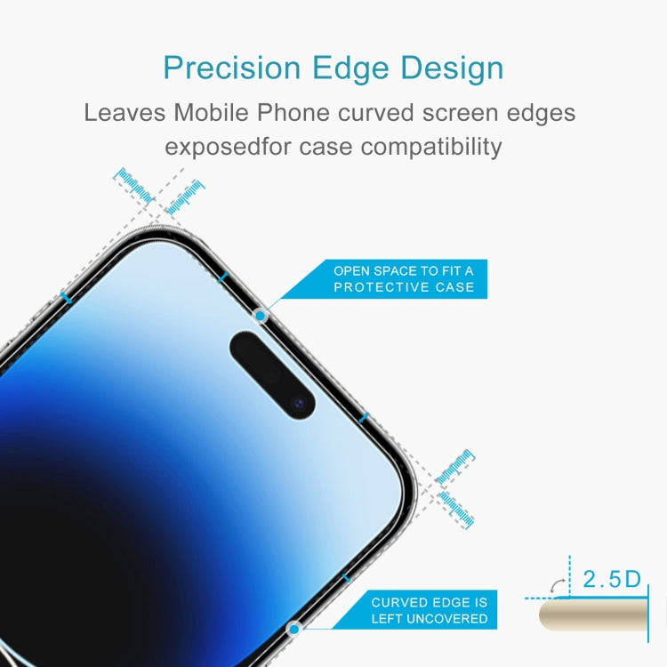 For iPhone 15 Plus / 15 Pro Max 50pcs 0.26mm 9H 2.5D High Aluminum Tempered Glass Film - free shipping - PMC TechLife - Order now!