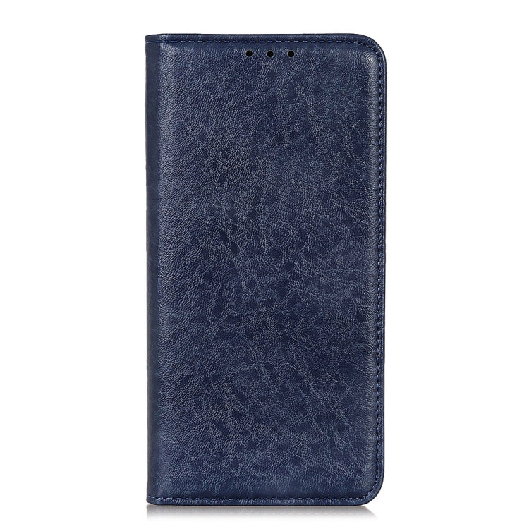 For iPhone 15 Pro Max Magnetic Crazy Horse Texture Horizontal Flip Leather Phone Case(Blue) - free shipping - PMC TechLife - Order now!