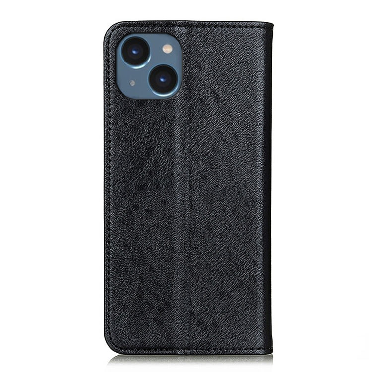 For iPhone 15 Plus Magnetic Crazy Horse Texture Horizontal Flip Leather Phone Case(Black) - free shipping - PMC TechLife - Order now!