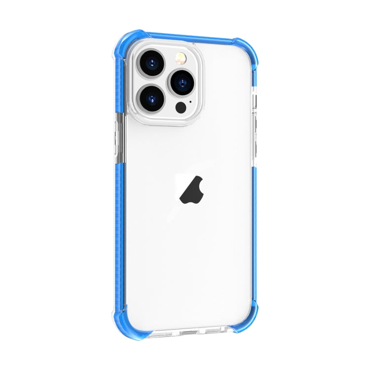 For iPhone 15 Pro Max Four-corner Shockproof TPU + Acrylic Phone Case(Blue) - iPhone 15 Pro Max Cases by PMC Jewellery | Online Shopping South Africa | PMC Jewellery