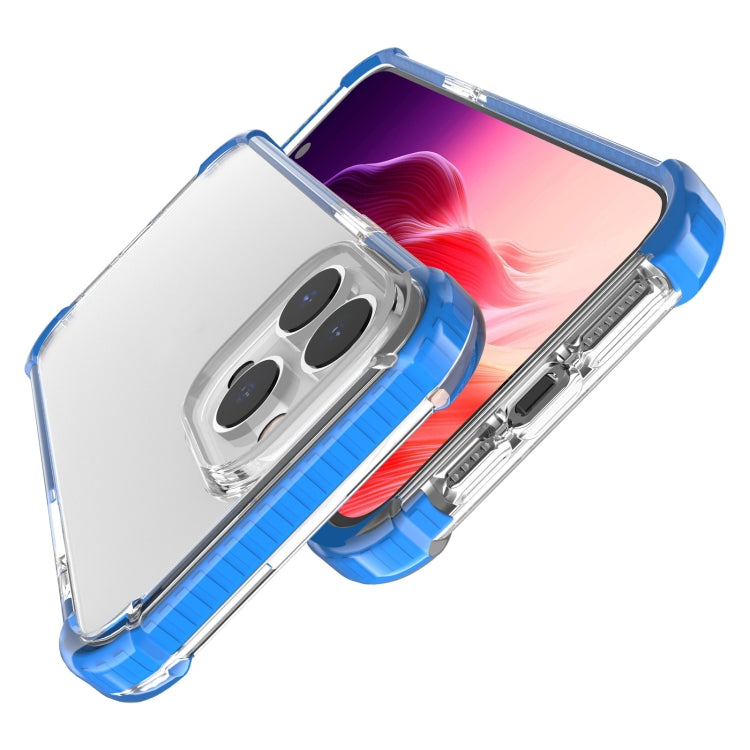 For iPhone 15 Pro Max Four-corner Shockproof TPU + Acrylic Phone Case(Blue) - iPhone 15 Pro Max Cases by PMC Jewellery | Online Shopping South Africa | PMC Jewellery