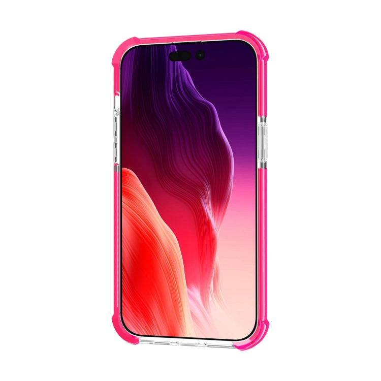 For iPhone 15 Pro Four-corner Shockproof TPU + Acrylic Phone Case(Pink) - iPhone 15 Pro Cases by PMC Jewellery | Online Shopping South Africa | PMC Jewellery