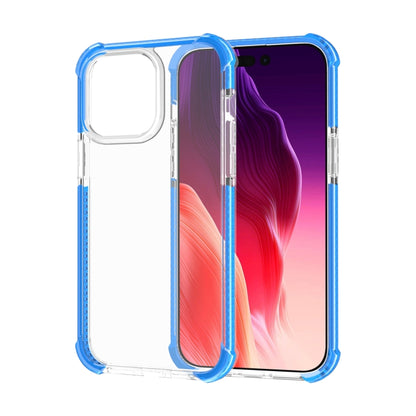 For iPhone 15 Pro Four-corner Shockproof TPU + Acrylic Phone Case(Blue) - iPhone 15 Pro Cases by PMC Jewellery | Online Shopping South Africa | PMC Jewellery