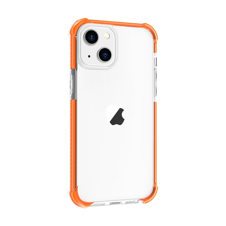 For iPhone 15 Plus Four-corner Shockproof TPU + Acrylic Phone Case(Orange) - iPhone 15 Plus Cases by PMC Jewellery | Online Shopping South Africa | PMC Jewellery