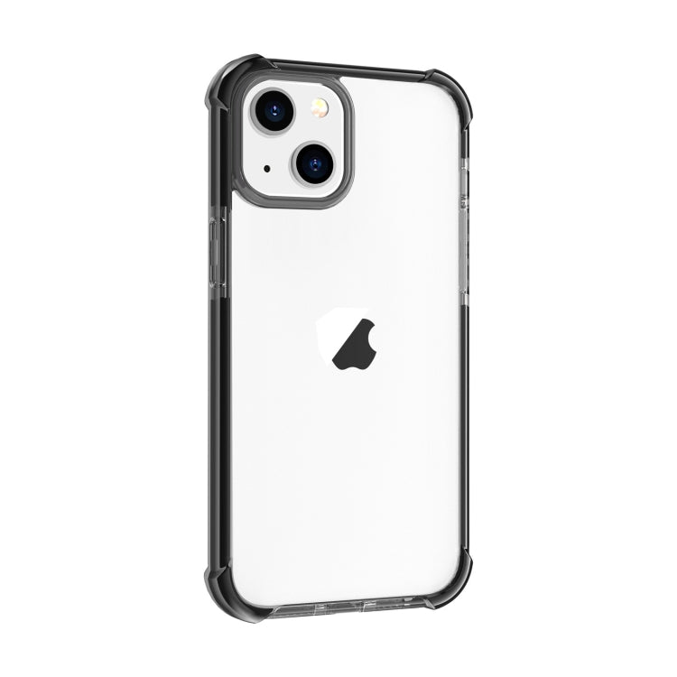 For iPhone 15 Plus Four-corner Shockproof TPU + Acrylic Phone Case(Black) - iPhone 15 Plus Cases by PMC Jewellery | Online Shopping South Africa | PMC Jewellery