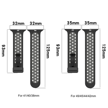 For Apple Watch 6 44mm Magnetic Buckle Silicone Watch Band(Black Limes) - Watch Bands by PMC Jewellery | Online Shopping South Africa | PMC Jewellery