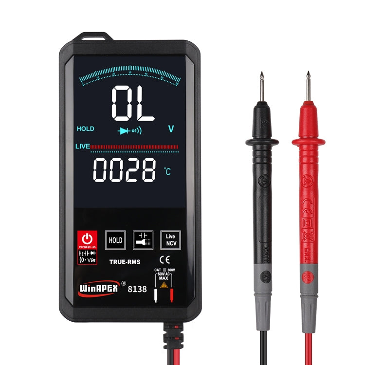 WinAPEX Smart Touch Screen Digital Multimeter, Model:8138 - Digital Multimeter by WinAPEX | Online Shopping South Africa | PMC TechLife | Buy Now Pay Later Mobicred