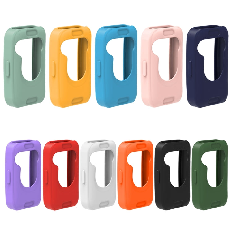 For Huawei Band 8 Silicone Protective Case + Silicone Watch Band Kit(Sky Blue) - Watch Bands by PMC TechLife | Online Shopping South Africa | PMC TechLife