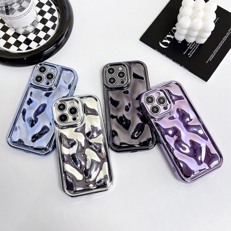 For iPhone XR Electroplating Meteorite Texture TPU Phone Case(Silver) - free shipping - PMC TechLife - Order now!
